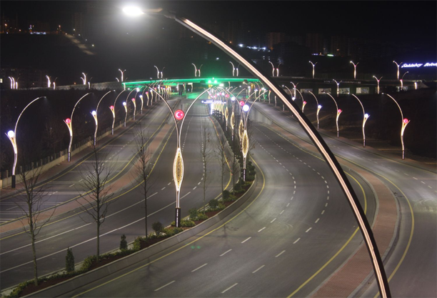 GAZİANTEP YEŞİLVADİ  KÖPRÜLÜ KAVŞAK  YG/AG DEPLASE VE DEKORATİF REFÜJ  AYDINLATMA İŞLERİ - 2022